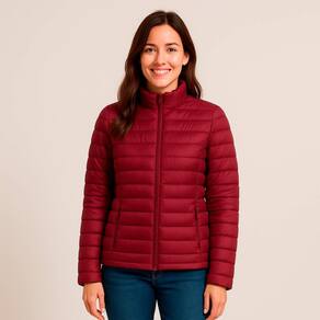 Jaqueta Feminina Puffer Cereja Rosa Bobojaco