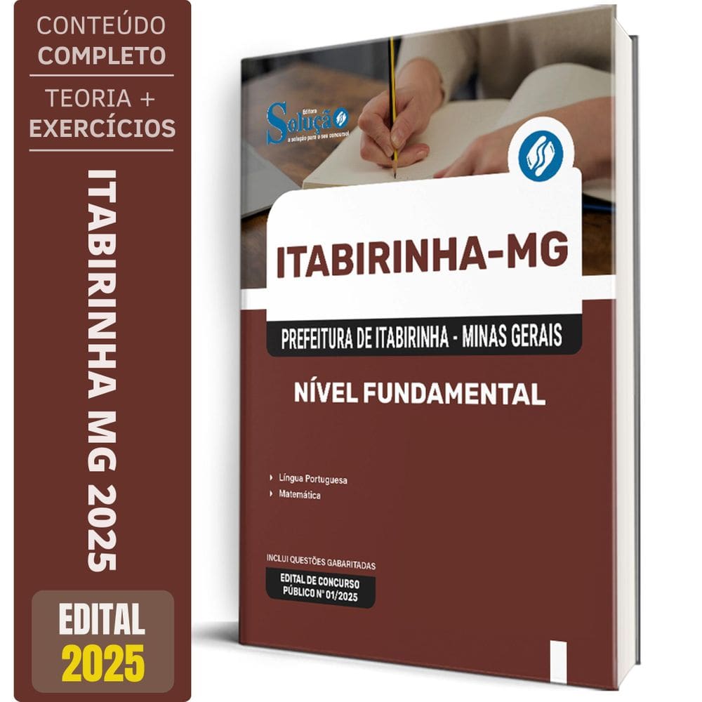 Apostila Prefeitura Itabirinha Mg 2025 Nível Fundamental