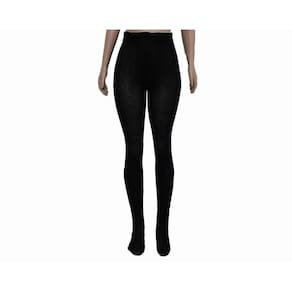 Meia Calça Fuso Grossa Lã Tricô Feminina/Masculina Cós Alto