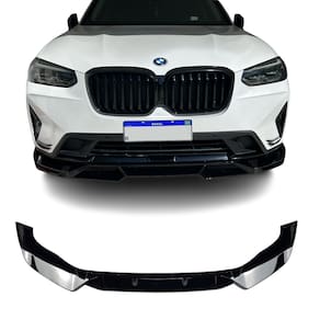 Spoiler Aerofólio Frontal BMW X3 X4 iX3 G01 G02 Black Piano