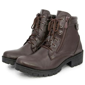 Bota Feminina Coturno Militar Adventure Tratorada Marrom