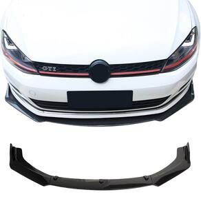 Spoiler Aerofólio Frontal Universal Preto BMW AMG Vw Audi Gm