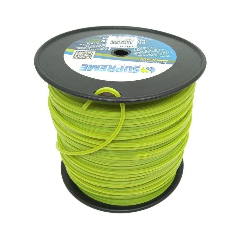 Fio Nylon Supreme Dual Power Redondo 2,65mm Rolo Com 2,25kg