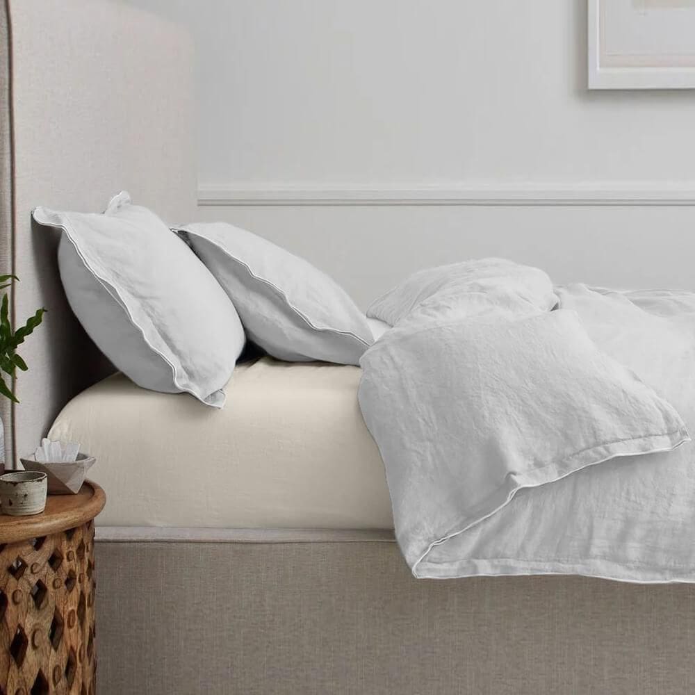 Lençol King Elástico 150 Fios Algodão Premium Perola