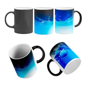 Caneca Mágica Fundo Arte Decorada Ornamentos Natalinos