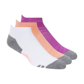 Meia 3 Pares Feminina Wmn Ext Terry Low Cut Rosa Skechers