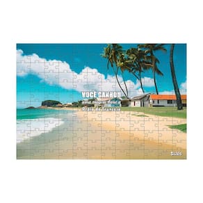 Quebra-Cabeça Viagens Para Presentear Trancoso 150 Peças Mdf