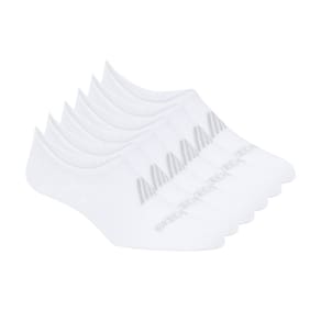 Meia 6 Pares Feminina Wmns Liner Full Cover Soc Branco Skechers