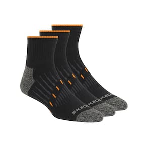 Meia 3 Pares Masculina Work Quarter Preta Socks Skechers