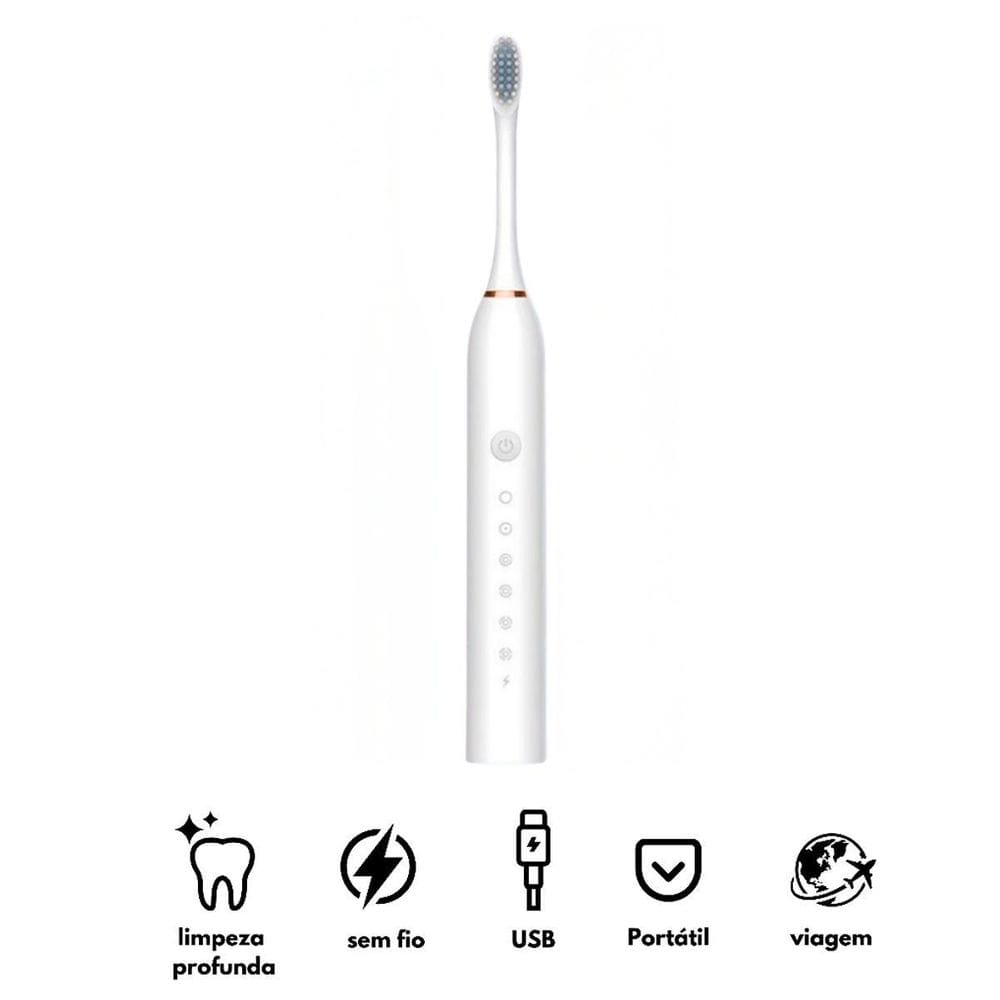 Escova Giratória Recarregável Ideal Para Dentes