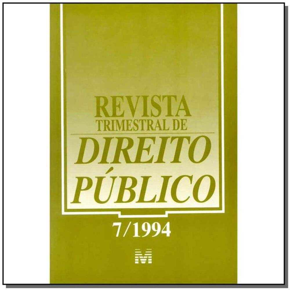 Revista Trimestral De Direito Publico Ed. 07