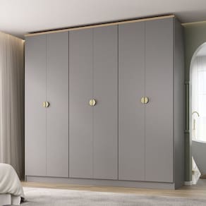 Guarda-roupa Casal 100% Mdf 6 Portas Brescia Urbi