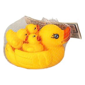 Kit Banho Bebê Infantil Com Patinhos De Borracha