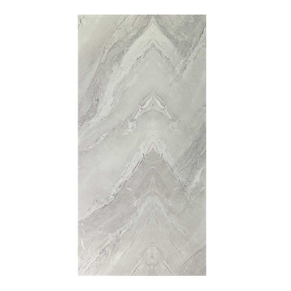 Placa Decorativa Papel De Parede Marmorizada Cinza 30X60Cm