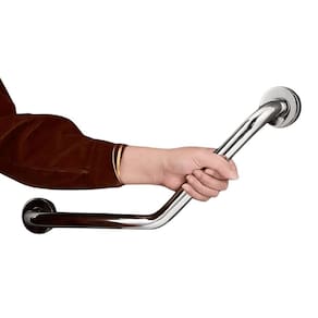 Barra Apoio Aço Inox Alça Segurança 25X25Cm Idoso Pcd