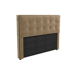 Cabeceira Cama Box Estofada Queen CAB010 Suede Bege - Kappesberg