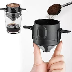 Coador Filtro Café Em Aço Inox Portátil Reutilizável