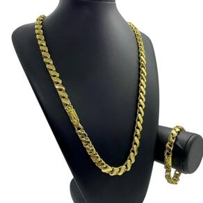 Kit Friso S 10Mm + Pulseira Banhado A Ouro 18K Premium