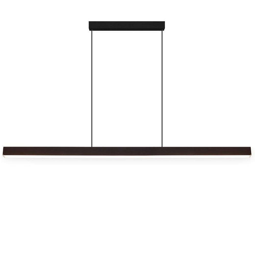 Luminária Pendente Teto Led Integrado 6000K 220V 1M Preto