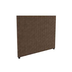 Cabeceira Cama Box Estofada Queen CAB013 - Suede Marrom - Kappesberg