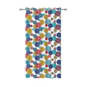 Cortina De Box Pvc Para Banheiro Com Gancho Estampa Mandala