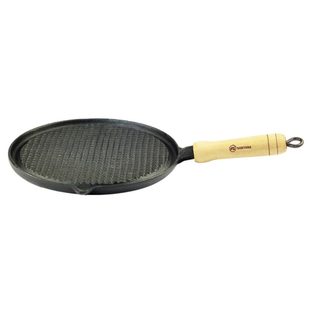 Bifeteira Redonda Grelhada Com Cabo Santana 26cm