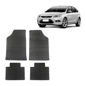 Tapete Borracha Ford Focus 2001 Até 2016 Preto 4 Peças