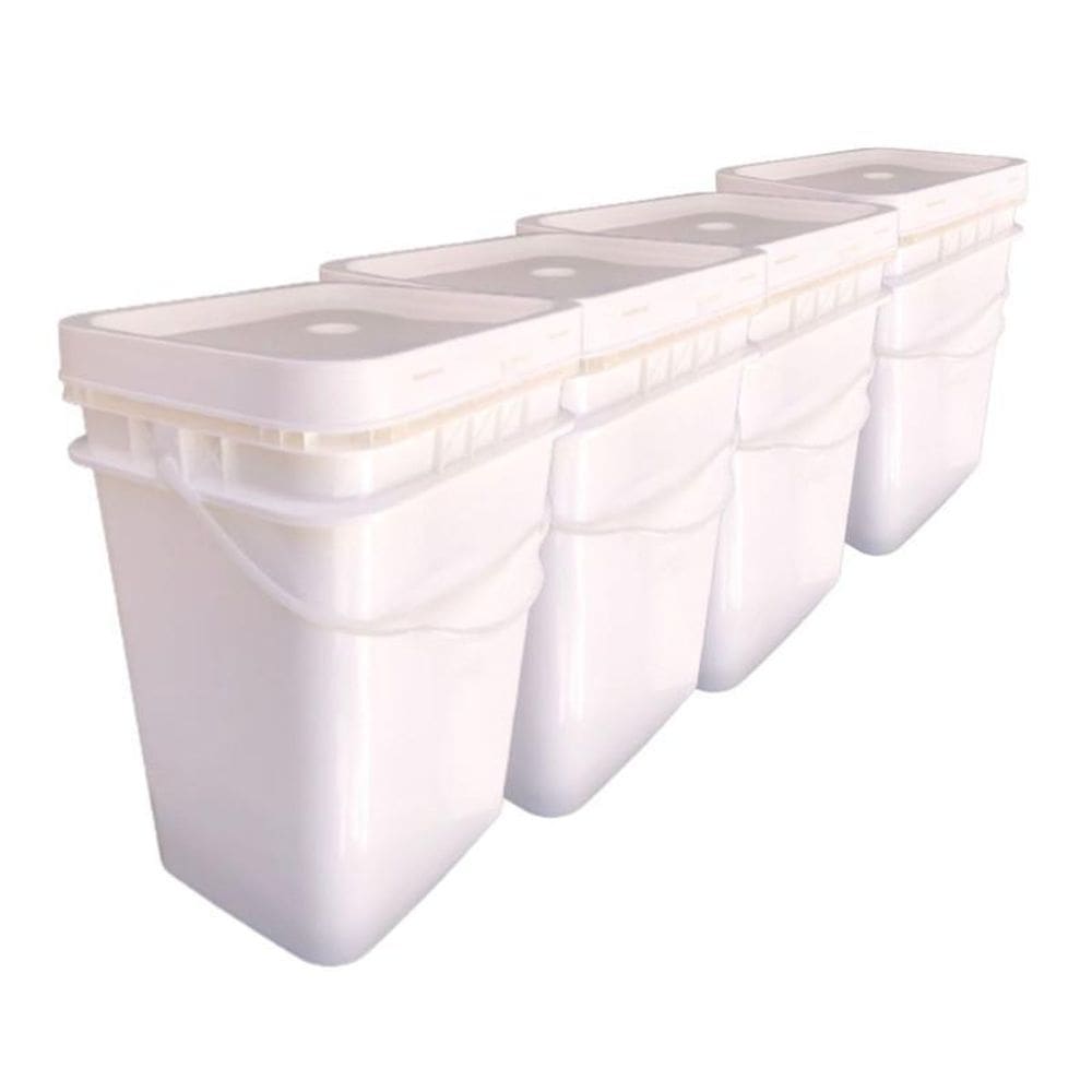 Balde P Cozinha Industrial 20L Retang Alça Plast