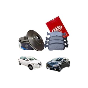 Kit Disco + Pastilha Freio Onix Prisma 2012 A 2019 - Novo