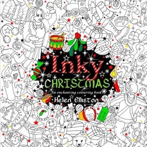 Livro de colorir Inky Christmas para adultos (Inky Coloring Books)