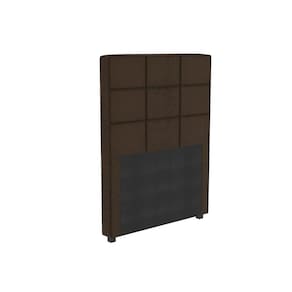 Cabeceira Cama Box Estofada Solteiro CAB009 - Boucle Chocolate - Kappesberg