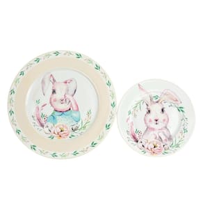Prato Raso Sobremesa Coelho Nude 27/19Cm Mesa Posta Páscoa