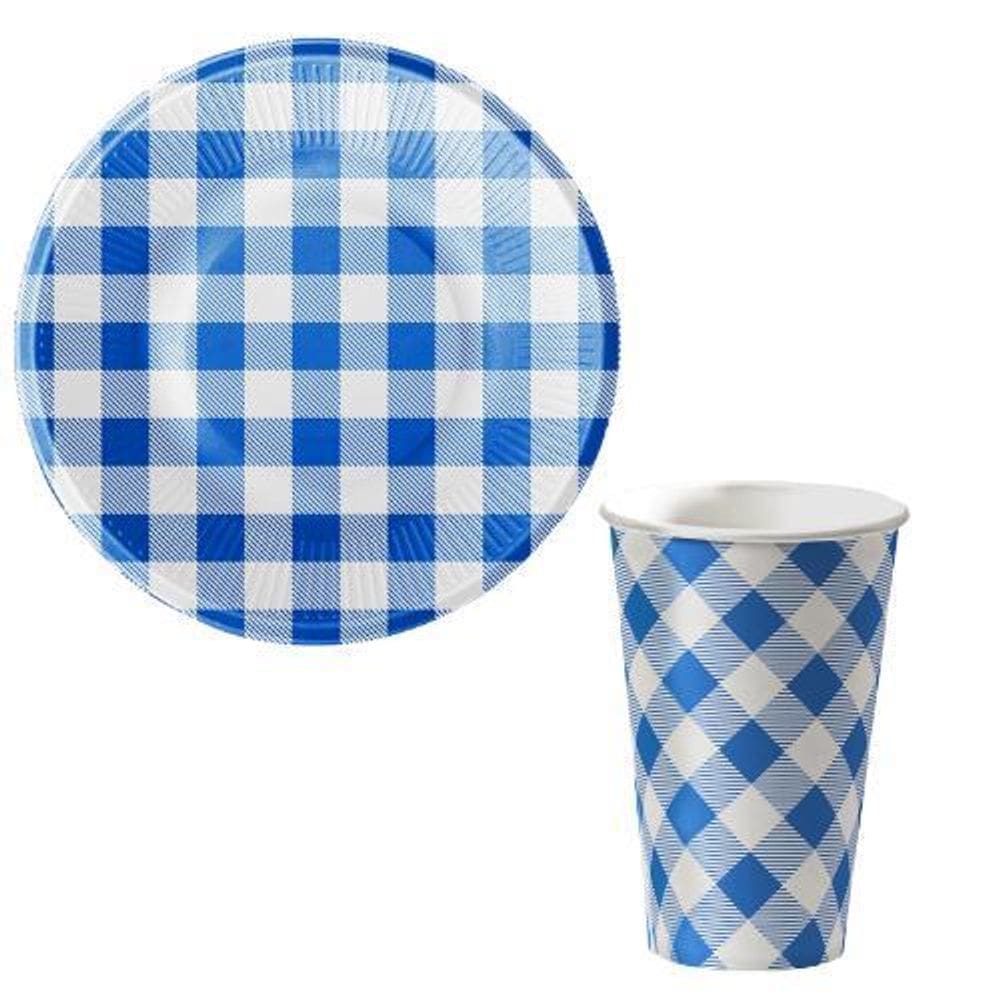 Kit 10 Convidados Pratos Copos Festa Junina Papel