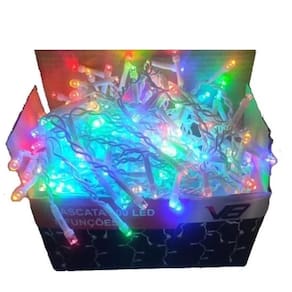 Luzes Em Cascata Que Criam Decoração Sua Árvore Natal