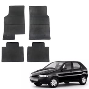 Tapete Borracha Fiat Palio 1996 Até 2000 Preto 4 Peças