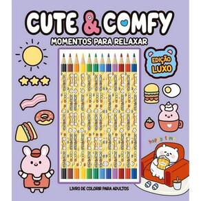 Cute & Comfy - Momentos Para Relaxar - Luxo -12 Lápis De Cor