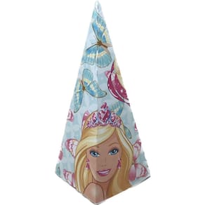 10 Caixa Lembrança Festa Infantil Tema Barbie - 10 Cone