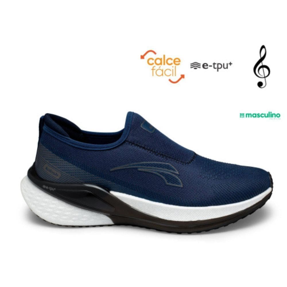 tenis masculino kolosh esportivo slip byte