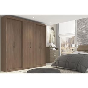 Guarda Roupa Casal 6 Portas e 2 Gavetas PH 1675 Cedro - Herval