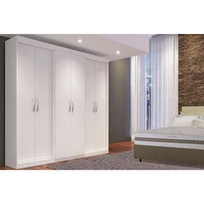 Guarda Roupa Casal 6 Portas e 2 Gavetas PH 1675 Branco - Herval