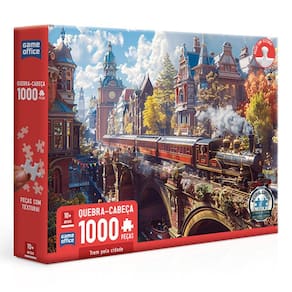 Quebra Cabeça 1000 Peças Trem Pela Cidade 3256 - Toyster