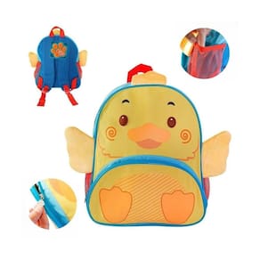 Mochila Infantil Escolar 16L Patinho De Costas Com Alças