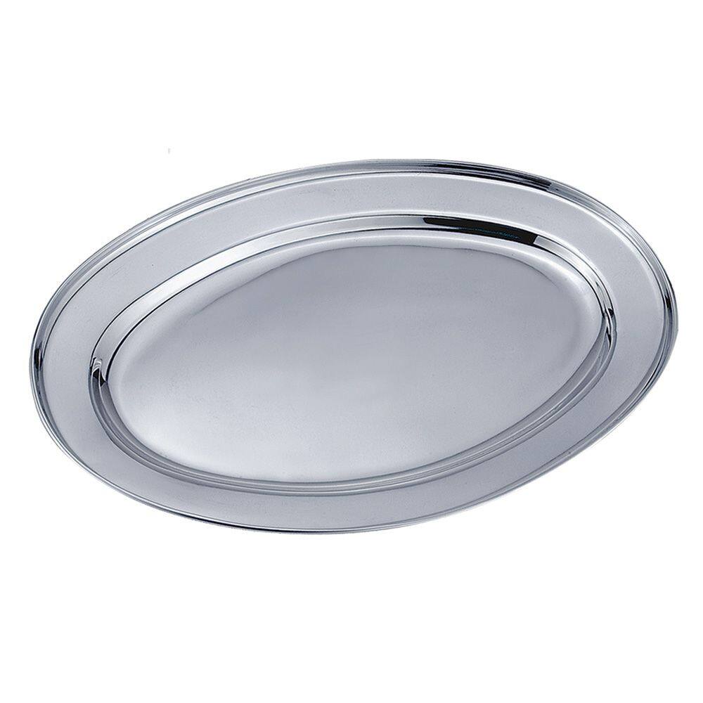 Travessa Oval de Inox 35 cm Class Home