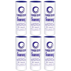 Tinta Tecido Tingecor Guarany 40G 6 Unidades Violeta