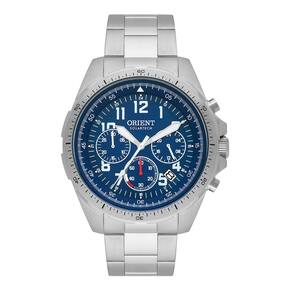 Relógio Orient Masculino Cronógrafo MBSSC261 Prata 45mm