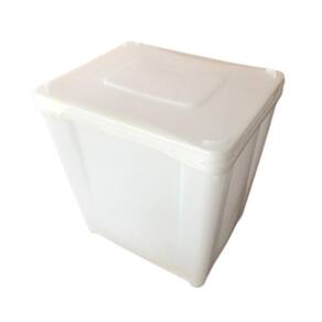Pote Plastico 10L Retangular Para Armazenar Ração Bpa Free