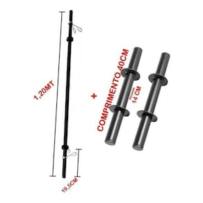 Kit Barra Body Pump + Par Barra Oca 40 Cm - 3 Unidades