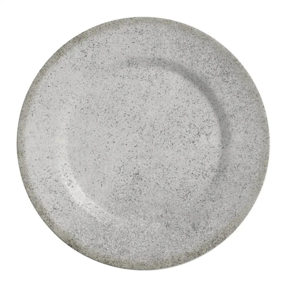 Conjunto Com 6 Pratos Raso Alleanza Concrete Acetinado 1L