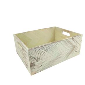 Caixa De Madeira Decorativa Organizadora 15X40X30Cm Gg