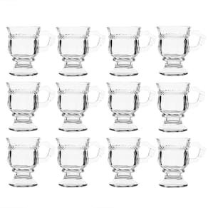 Conjunto 12 Canecas Café Chá Líbano Vidro Class Home 145Ml